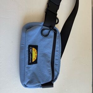 Adorable C&C California Blue Belt Bag with Black Strap